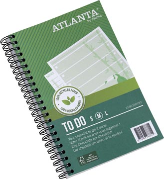 Atlanta by jalema carnet de notes to do 'jungle' ft 125 x 195 mm, 200 pages, paquet de 2 pièces