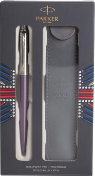 Parker boîte cadeau jotter victoria violet stylo bille + étui