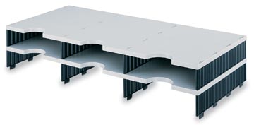 Styro système de rangement styrodoc trio, 6 compartiments