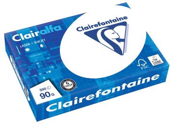 Clairefontaine clairalfa papier de présentation a4, 90 g, paquet de 500 feuilles