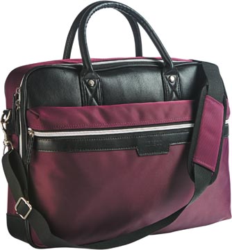 Cristo urban sac bussiness pour ordinateurs portables de 15 pouces, bordeaux