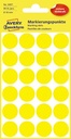 Avery etiquettes ronds diamètre 18 mm, jaune, 96 pièces