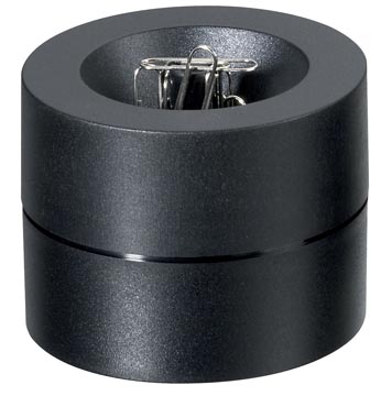 Maul distributeur de trombones pro magnétique, ø7.3x6cm noir