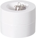 Maul distributeur de trombones pro eco magnétique, 85% recycled, ø7.3x6cm blanc