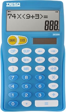 Desq calculatrice de bureau l'école primaire 30200, bleu