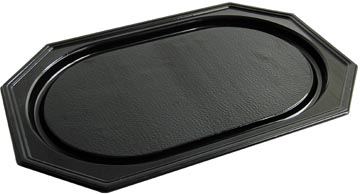 Plateau traiteur, en pet recyclé, ft 45 x 30 cm, noir, paquet de 10 pièces
