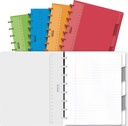 Adoc colorlines cahier, ft a5, 144 pages,commercieel quadrillé, couleurs assorties