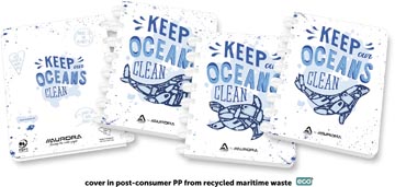 Aurora adoc carnet ocean waste plastics a5 quadrillé 5x5