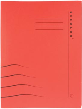 Jalema chemise avec clip secolor voor ft a4 (31 x 25/23 cm), rouge