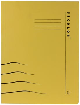 Jalema chemise avec clip secolor pour ft a4 (31 x 25/23 cm), jaune