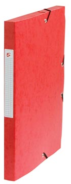 Pergamy boîte de classement, dos de 2,5 cm, rouge