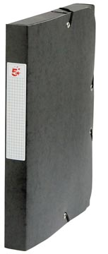 Pergamy boîte de classement, dos de 4 cm, noir