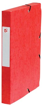 Pergamy boîte de classement, dos de 4 cm, rouge