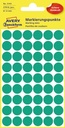 Avery etiquettes ronds diamètre 12 mm, vert, 270 pièces