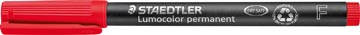 Staedtler lumocolor 318, marqueur ohp, permanent, 0,6 mm, rouge