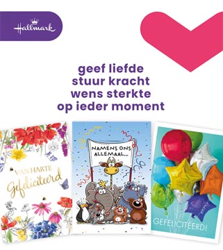 Hallmark set de cartes de souhaits, a4 félicitations (nl), paquet de 8 pièces