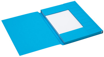 Jalema secolor chemise de classement pour ft a4 en carton, bleu, paquet de 25 pièces