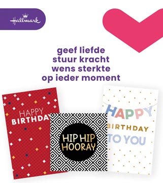 Hallmark set de recharge cartes de souhaits, anniversaire (anglais), paquet de 6 pièces