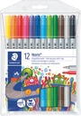 Staedtler feutre noris club, en pochette de 12 pièces