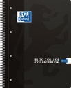 Oxford school bloc collège, ft a4, 180 pages, 4 trous, ligné, noir
