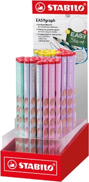 Stabilo easygraph crayon, pastel, présentoir de 60 pièces, assorti