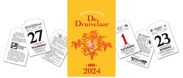 Bloc éphéméride de druivelaar  présentoir de 30 pièces