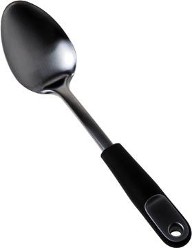Cosy malmo cuillère de service, en inox/plastic, 35 cm, noir