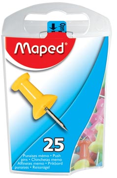 Maped épingles d'affichage, boîte distributrice de 25 pièces