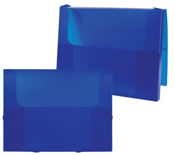 Beautone boîte de classement frosted bleu
