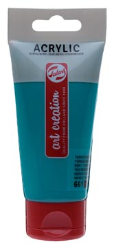 Talens art creation peinture acrylique tube de 75 ml, vert turquoise