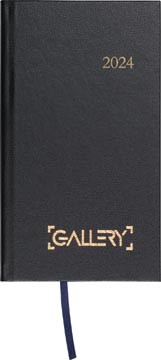 Gallery agenda, minitimer, noir