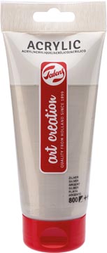 Talens art creation peinture acrylique tube de 200 ml, argent