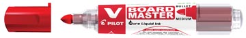 Pilot marqueur pour tableau blanc v-board master m, moyen 2,3 mm, rouge