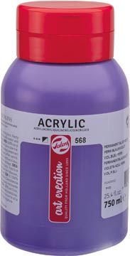 Talens art creation peinture acrylique flacon de 750 ml, violet bleuâtre permanent