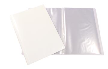 Beautone protège documents personnalisable, a4, 100 pochettes, blanc