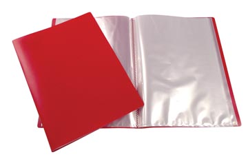 Beautone protège documents, a4, 30 pochettes, rouge