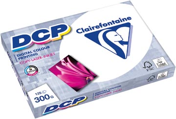 Clairefontaine dcp papier de présentation a4, 300 g, paquet de 125 feuilles