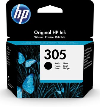 Hp cartouche d'encre 305, 120 pages, oem 3ym61ae, noir