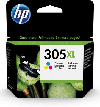 Hp cartouche d'encre 305xl, 200 pages, oem 3ym63ae, 3 couleurs