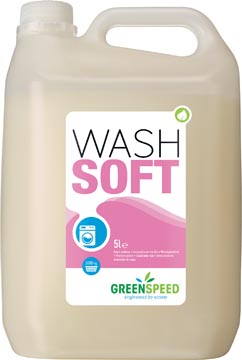 Greenspeed adoucissant wash soft, 166 doses, flacon de 5 litres