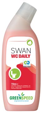 Greenspeed nettoyant toilette swan wc daily, parfum frais de pin, flacon de 750 ml