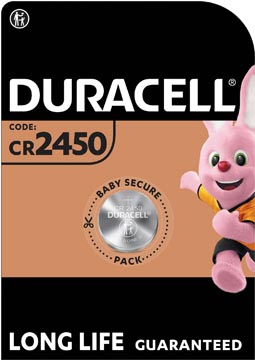 Duracell piles bouton specialty electronics, cr2450, blister de 1 pièce