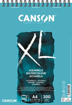 Canson blok de croquis xl aquarelle 300g/m² ft a4, 30 feuilles