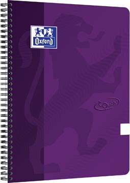 Oxford school touch bloc spirale, ft a4, 140 pages, blanc, pourpre
