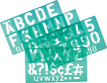 Linex trace-lettres, 50 mm, set de 4 pièces
