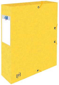 Elba boîte de classement oxford top file+ dos de 6 cm, jaune