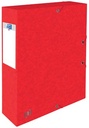 Elba boîte de classement oxford top file+ dos de 6 cm, rouge