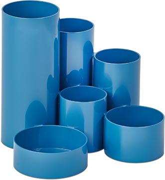 Maul organisateur de bureau tubo, 6 compartiments, ø15x12.5cm, plumier athlantic blue