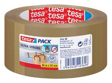 Tesa ruban adhésif d'emballage ultra strong, ft 50 mm x 66 m, pvc, brun