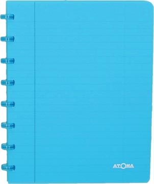 Atoma trendy cahier, ft a5, 144 pages, ligné, transparant turkoois